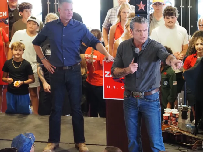 Ethics complaint filed over Defense Secretary Hegseth’s Iowa State Fair fundraiser with Rep. Nunn
